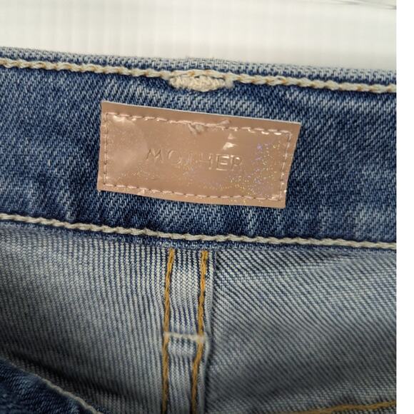 Mother Jeans The Tomcat Ankle Fray Kitty Corner Wash Stretch Button Fly 26 - Picture 5 of 13